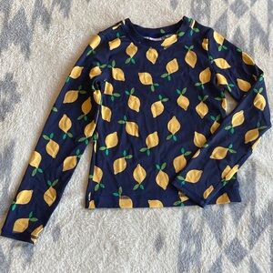 Hanna Andersson Rush Guard Swim Top Lemons Print Size 10